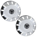 Par Calota Dianteira Cromada para Caminhão 3/4 Aro 16 e 17,5