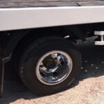Par Calotas Cromada Traseira para Caminhão Roda aro 17,5 Pneu 215 Speedline Roda Estreita