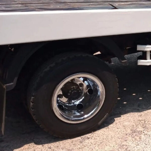 Par Calotas Cromada Traseira para Caminhão Roda aro 17,5 Pneu 215 Speedline Roda Estreita