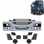 Para-Choque Dianteiro em Plástico para Caminhão Iveco Stralis 2008 á 2014 com Tampas