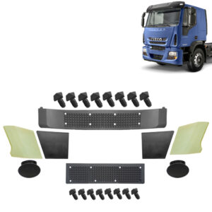 Kit Tampas Acabamento Para-Choque Dianteiro para Caminhão Iveco Tector / Cursor 2009 á 2019