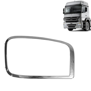 Moldura Cromada Acabamento Farol Lado Direito para Caminhão Mercedes-Benz Axor