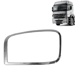 Moldura Cromada Acabamento Farol Lado Esquerdo para Caminhão Mercedes-Benz Axor