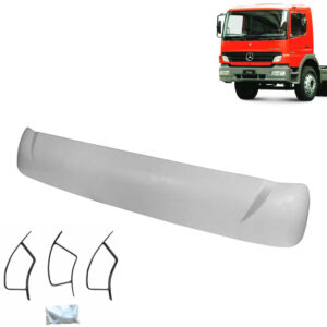 Tapa Sol Plástico para Caminhão Mb Atego Cabine Baixa Modelo Original com Suportes