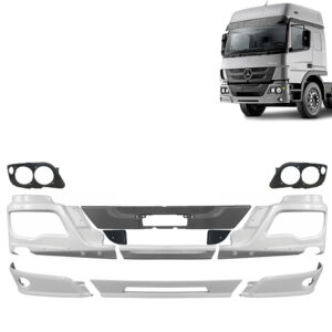 Kit Para-choque dianteiro + Acabamentos Para Caminhão Mb Atego Após 2012