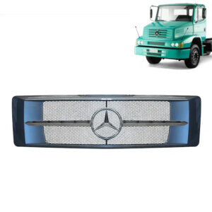 Grade Frontal para Caminhão Mercedes-Benz 1620 Cinza Com Cromados
