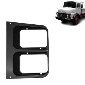 Moldura Bojo Farol para Caminhão Mb 1113 / 1513 / 1313 / 1519 Cara Preta