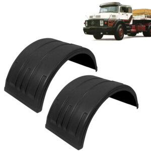 Par Para-Lama Traseiro Preto para Caminhão Mb 1932 / 1933