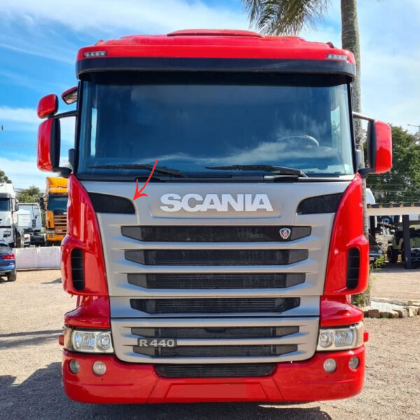 Tela Grade Frontal para Caminhão Scania G / R - S5 / S6 Vão Superior Lado Direito
