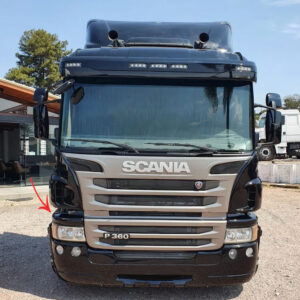 Acabamento Superior Bojo Farol para Caminhão Scania P / G / R - S5 2008 á 2013 Lado Direito