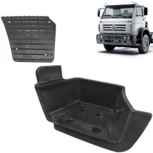 Estribo Inferior Cabine para Caminhão Vw Titan / Worker Lado Esquerdo com Pisante