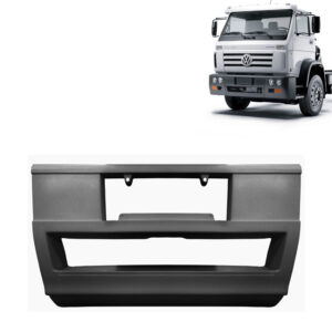 Centro Para-Choque Dianteiro para Caminhão Vw Titan / Worker Cinza com Aba
