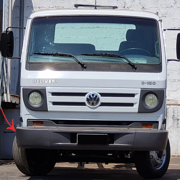 Ponteira Para-Choque para Caminhão Vw Delivery 2005 á 2012 Lado Direito Cinza