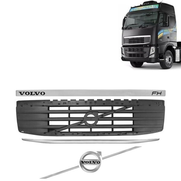 Grade Superior Capo para Caminhão Volvo Fh 2009 á 2014 com Acabamentos Grade Superior Capo para Caminhão Volvo Fh 2009 á 2014 com Acabamentos