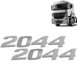 Par Letreiro Emblema Cromado para Caminhão Mb Axor 2044