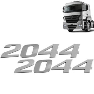 Par Letreiro Emblema Cromado para Caminhão Mb Axor 2044