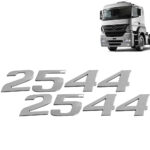 Par Letreiro Emblema Cromado para Caminhão Mb Axor 2544