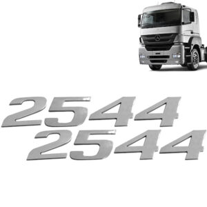 Par Letreiro Emblema Cromado para Caminhão Mb Axor 2640