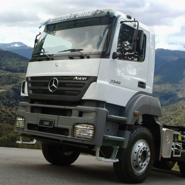 Par Letreiro Emblema Cromado para Caminhão Mb Axor 3340