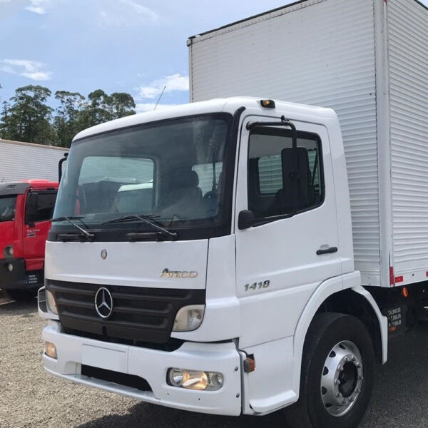 Par Letreiro Emblema Cromado para Caminhão Mb Atego 1418