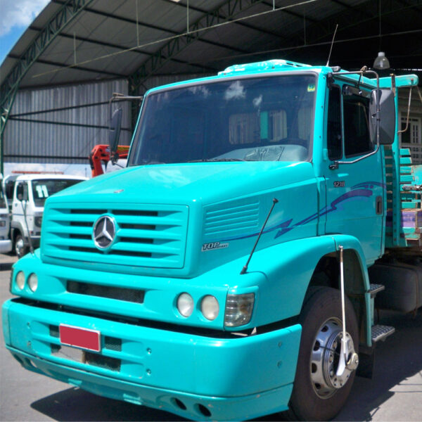 Par Letreiro Emblema Cromado para Caminhão Mb 1218