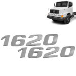 Par Letreiro Emblema Cromado para Caminhão Mb 1620
