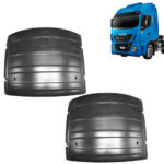 Par Centro Para-lama Traseiro para Caminhão Iveco Hi-Way / Stralis Sem Presilhas
