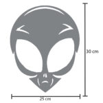 Aplique em Inox para Caminhão Et Alienígena 30 x 25 cm