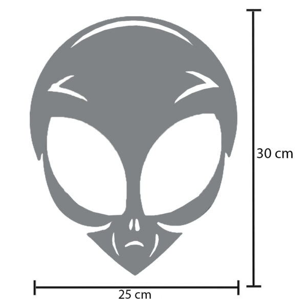 Aplique em Inox para Caminhão Et Alienígena 30 x 25 cm