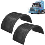 Par Para-Lama Traseiro Preto CH 4,5 para Caminhão Scania 112 / 113 / 142 / 143