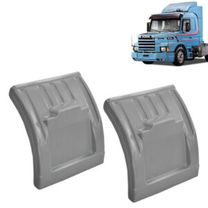 Par Meio Para-Lama Traseiro Cinza para Caminhão Scania 112 / 113 / 142 / 143