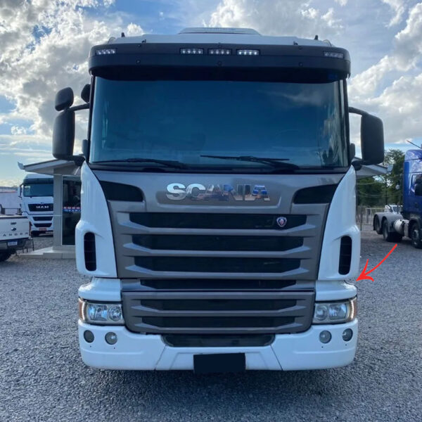Acabamento Interno Defletor Coluna Para Caminhão Scania Cabine G Lado Esquerdo