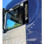 Aplique Coluna Porta para Caminhão Scania NTG Black Piano