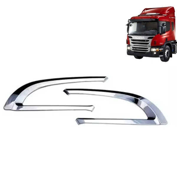 Par de Acabamentos Entrada de Ar para Caminhão Scania P S5 Antigo