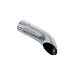 Ponteira de Escapamento Cromada Curva 410 mm