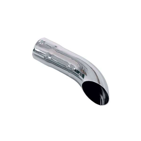 Ponteira de Escapamento Cromada Curva 410 mm