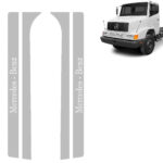 Aplique Inox Coluna da Porta para Caminhão Mb 1620 / 1618 / 710 / 1935 HPN