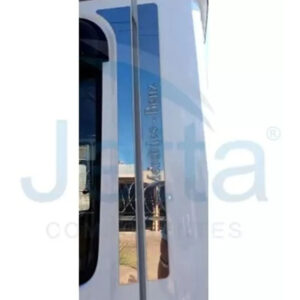 Aplique Inox Coluna da Porta para Caminhão Mb 1620 / 1618 / 710 / 1935 HPN