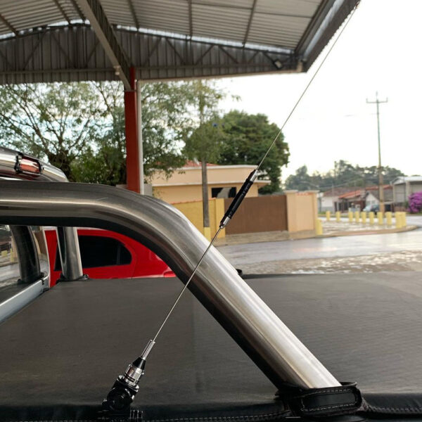 Antena Px Cromada Bobinada para Caminhonete 67 cm