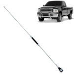 Antena Px Cromada Bobinada para Caminhonete 67 cm