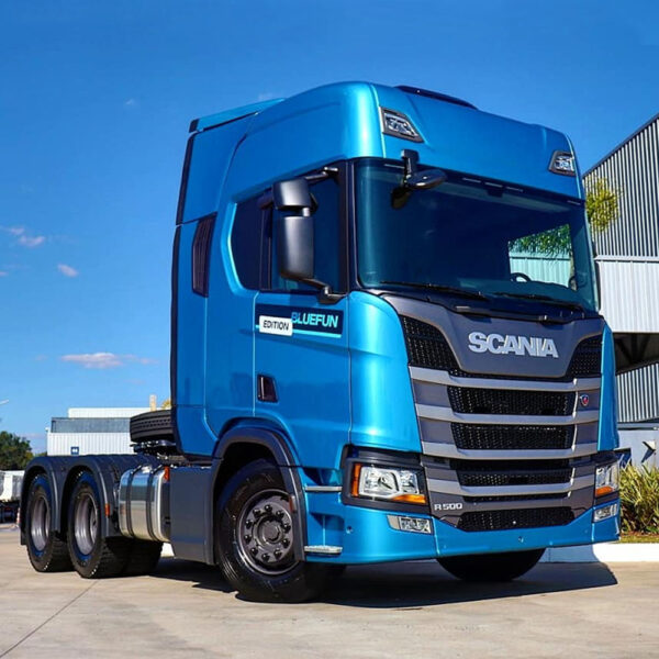 Par Aplique Defletor Coluna Cromado para Caminhão Scania NTG após 2020