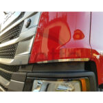 Par Aplique Defletor Coluna Cromado para Caminhão Scania NTG após 2020