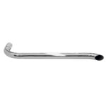 Ponteira Escapamento Curvo Cromada 3´ 1250 mm 390 mm 840 mm para Caminhão