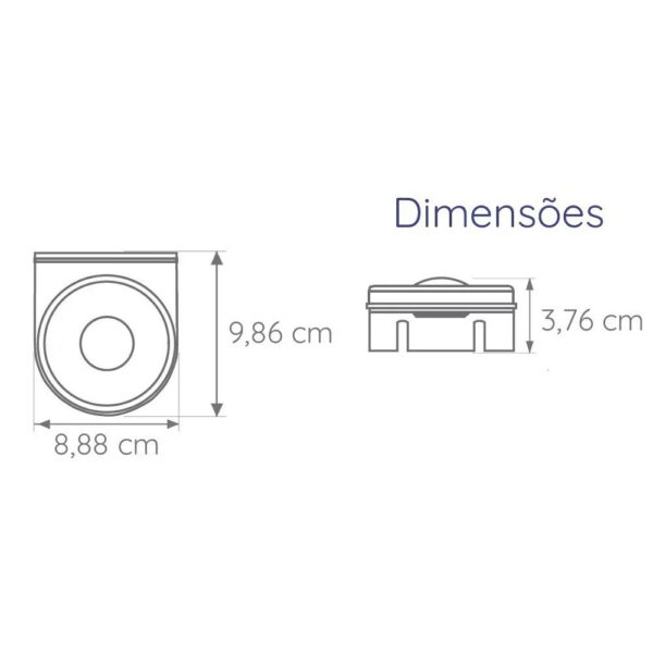 Lanterna Lateral Carreta LED Laranja 85mm 12V 24V com Fio