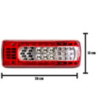 Lanterna Traseira LED para Caminhão Volvo FH / FM / VM Lado Esquerdo
