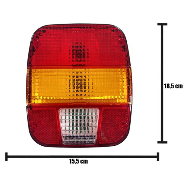 Lanterna Traseira para Caminhão Ford Cargo até 2010 / Vw Titan / Worker Lado Esquerdo
