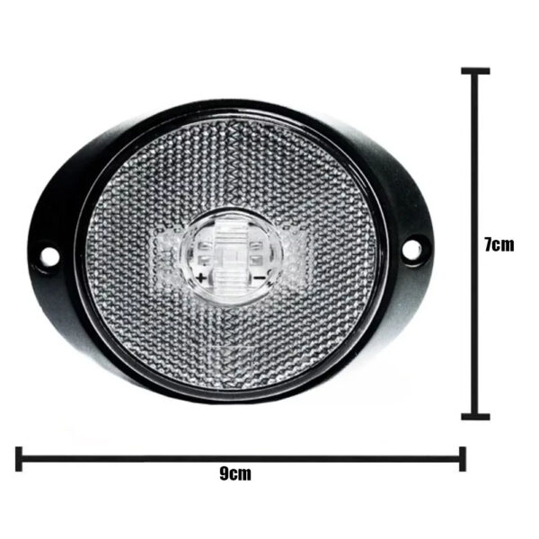 Lanterna Peito Carreta LED Universal Cristal 12v / 24v