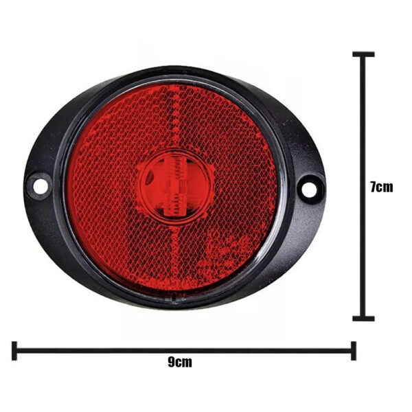 Lanterna Peito Carreta LED Universal Vermelha 12v / 24v