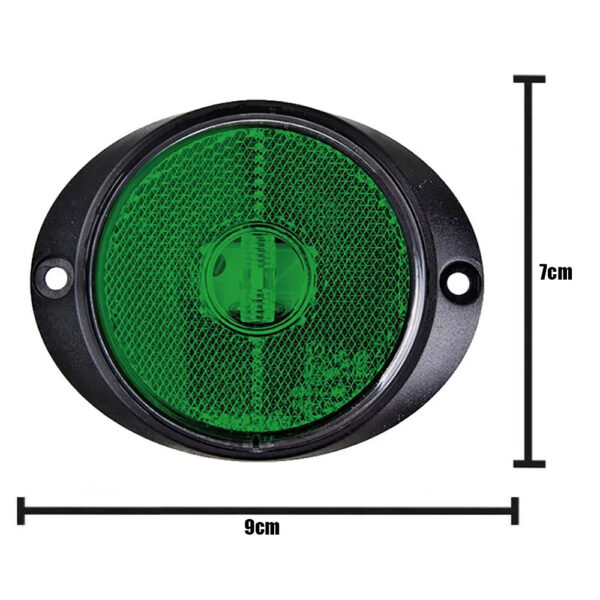 Lanterna Peito Carreta LED Universal Verde 12v / 24v