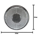 Lanterna Lateral Carreta LED Cristal 85mm 12V 24V sem Suporte